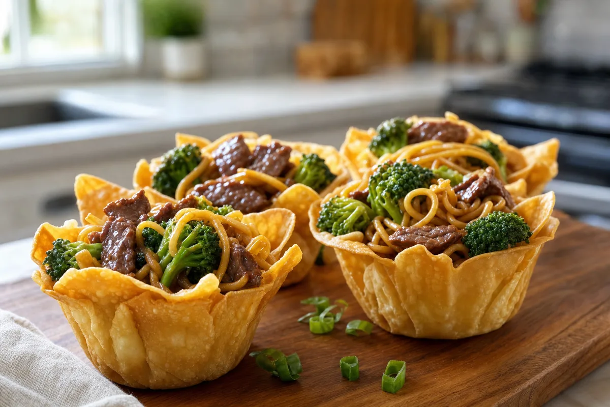 Beef and Broccoli Lo Mein Cups
