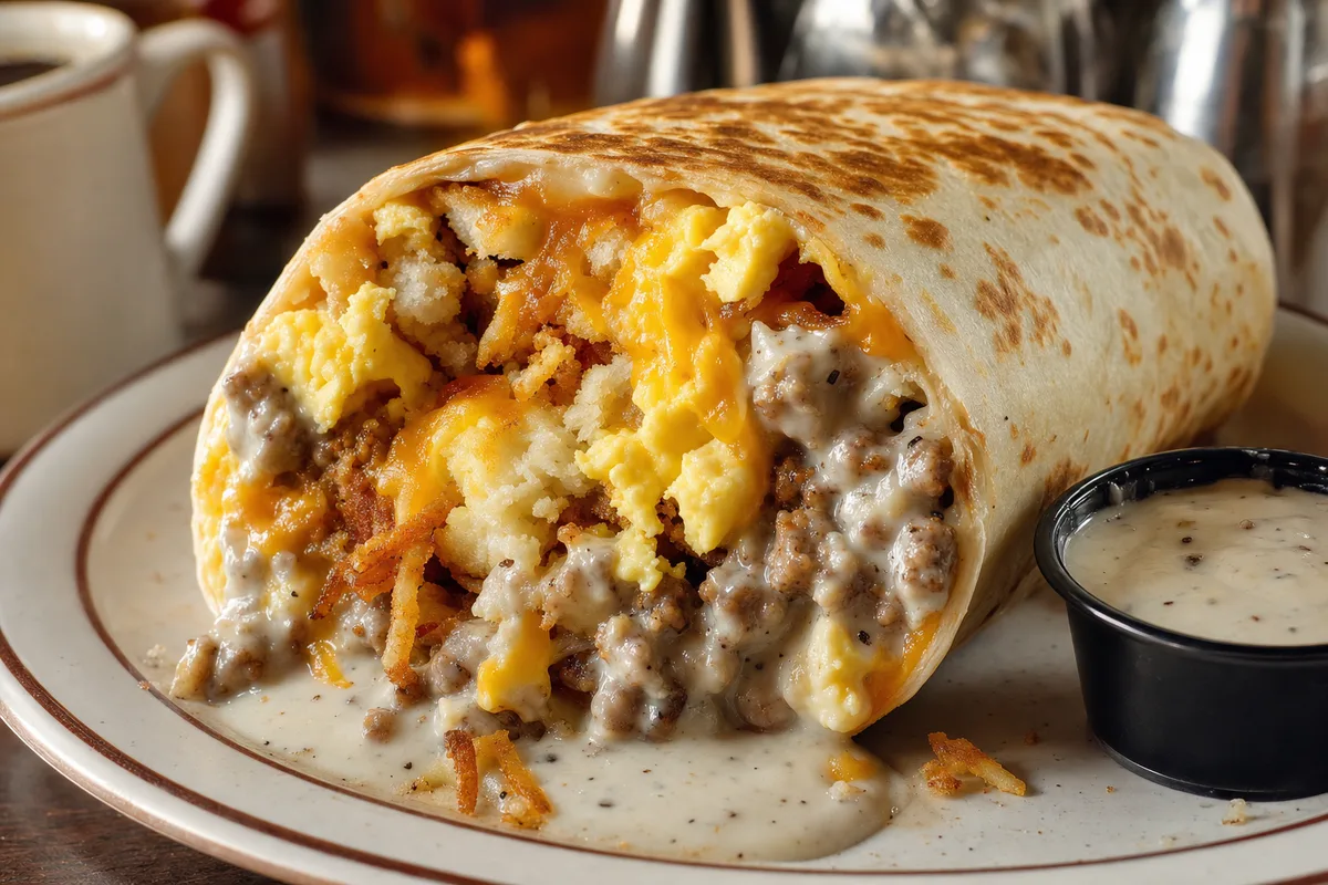 Biscuits & Gravy Burrito