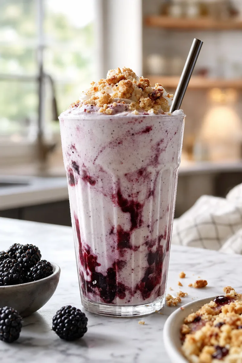 Blackberry Cobbler Milkshake