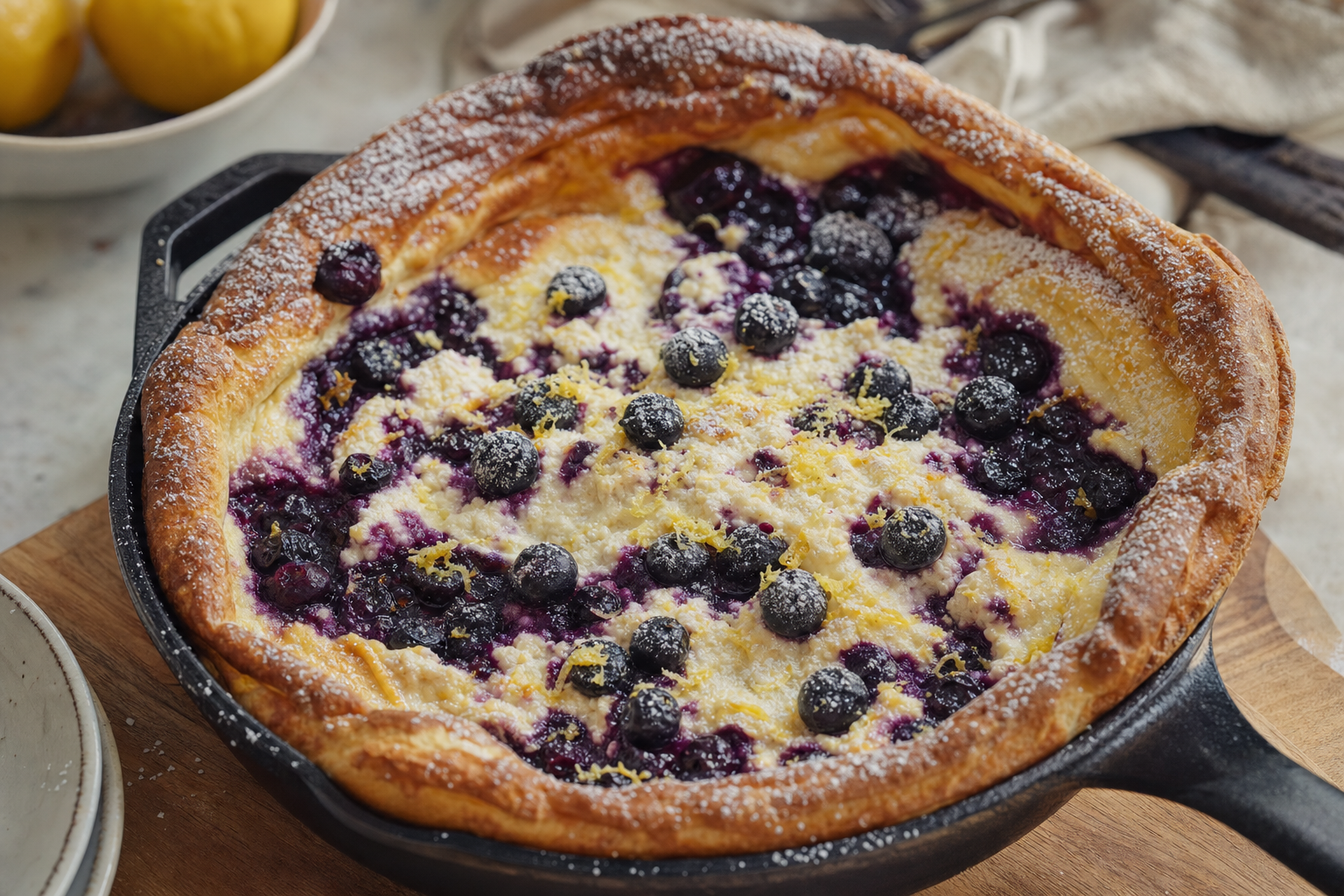 Blueberry Ricotta Dutch Baby