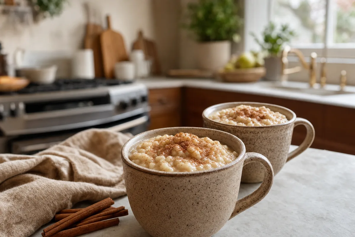 Brown Sugar Cinnamon Rice Pudding Mugs