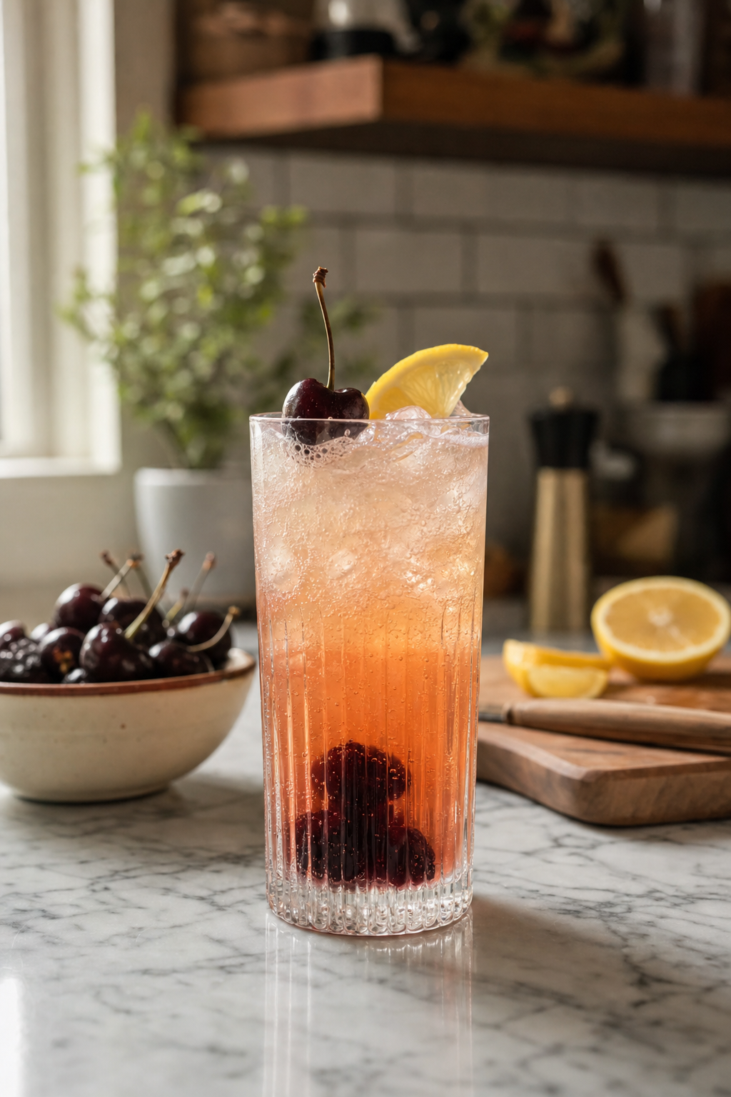Cherry Vanilla Rye Rickey