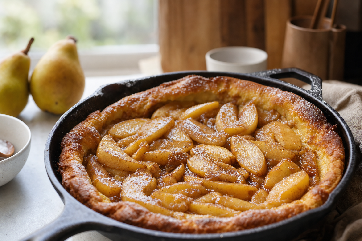 Cinnamon Pear Dutch Baby