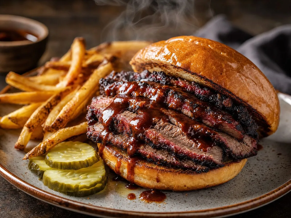 Coffee BBQ Brisket Sandwich