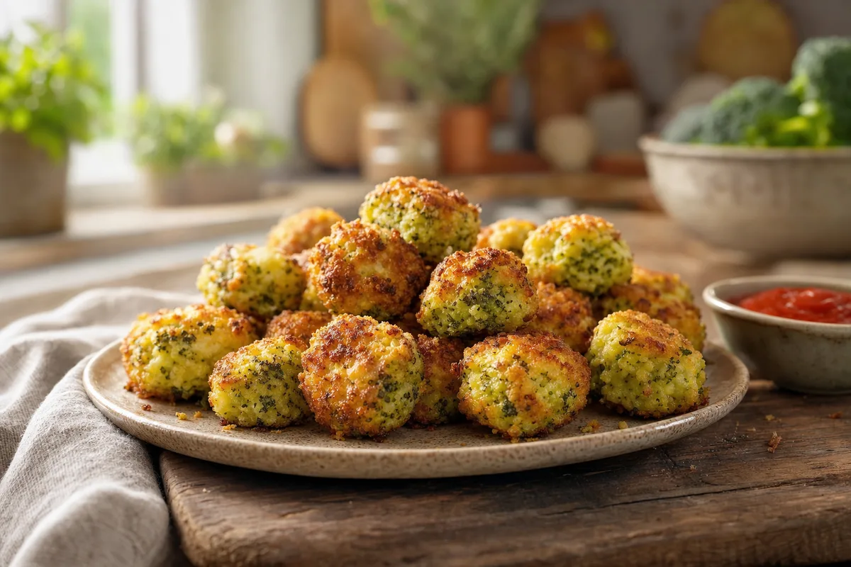 Crispy Parmesan Broccoli Tots