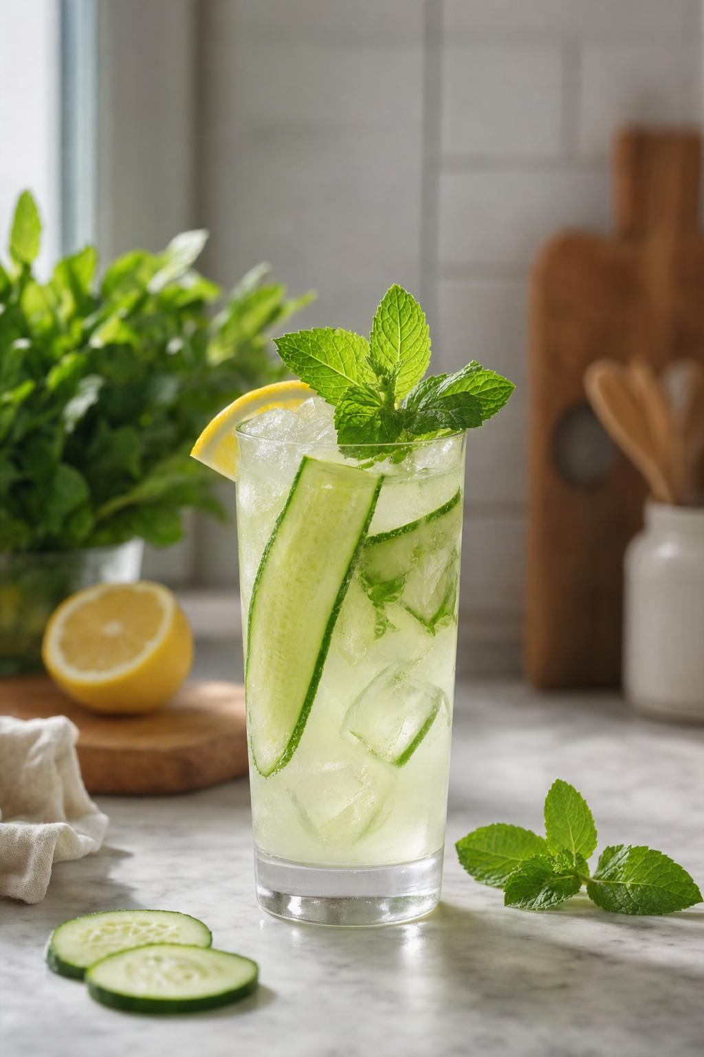 Cucumber Mint Aquavit Cooler