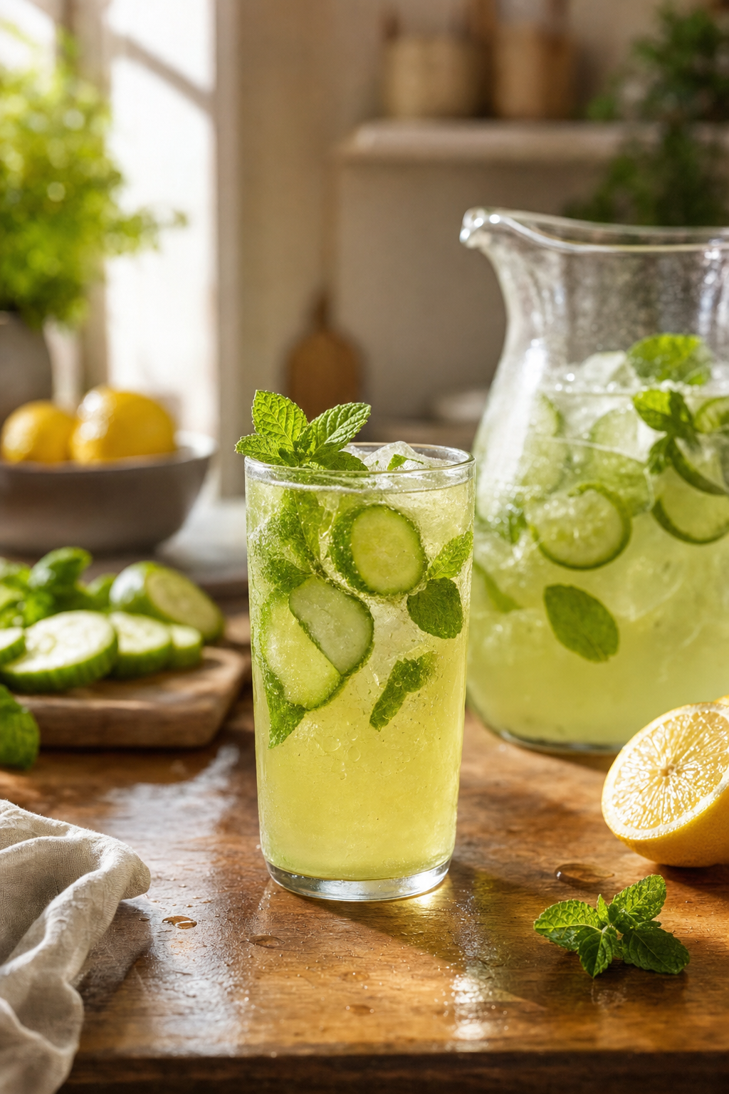 Cucumber Mint Gin Shandy