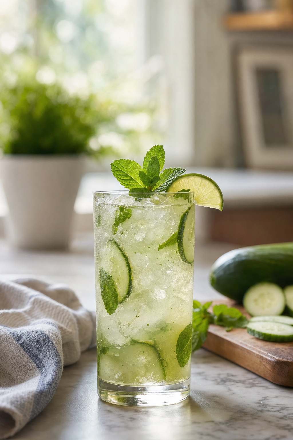Cucumber Mint Rye Rickey