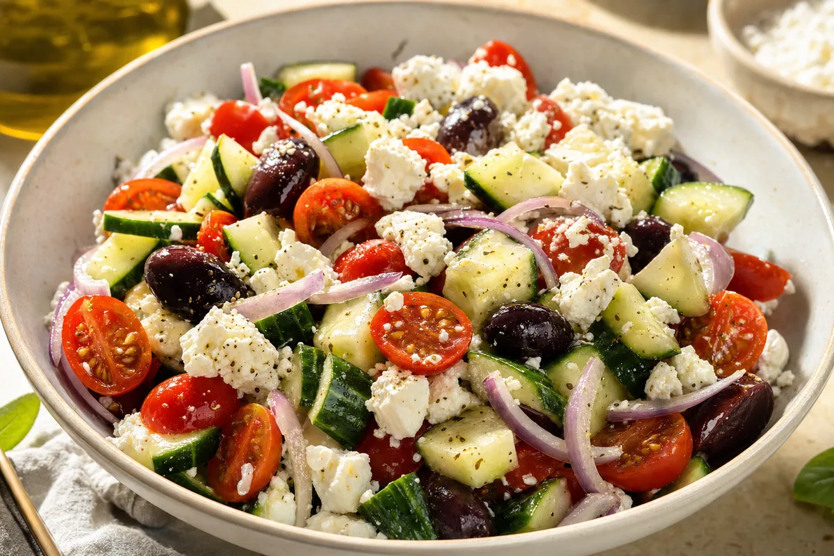 Cucumber Tomato Feta Salad
