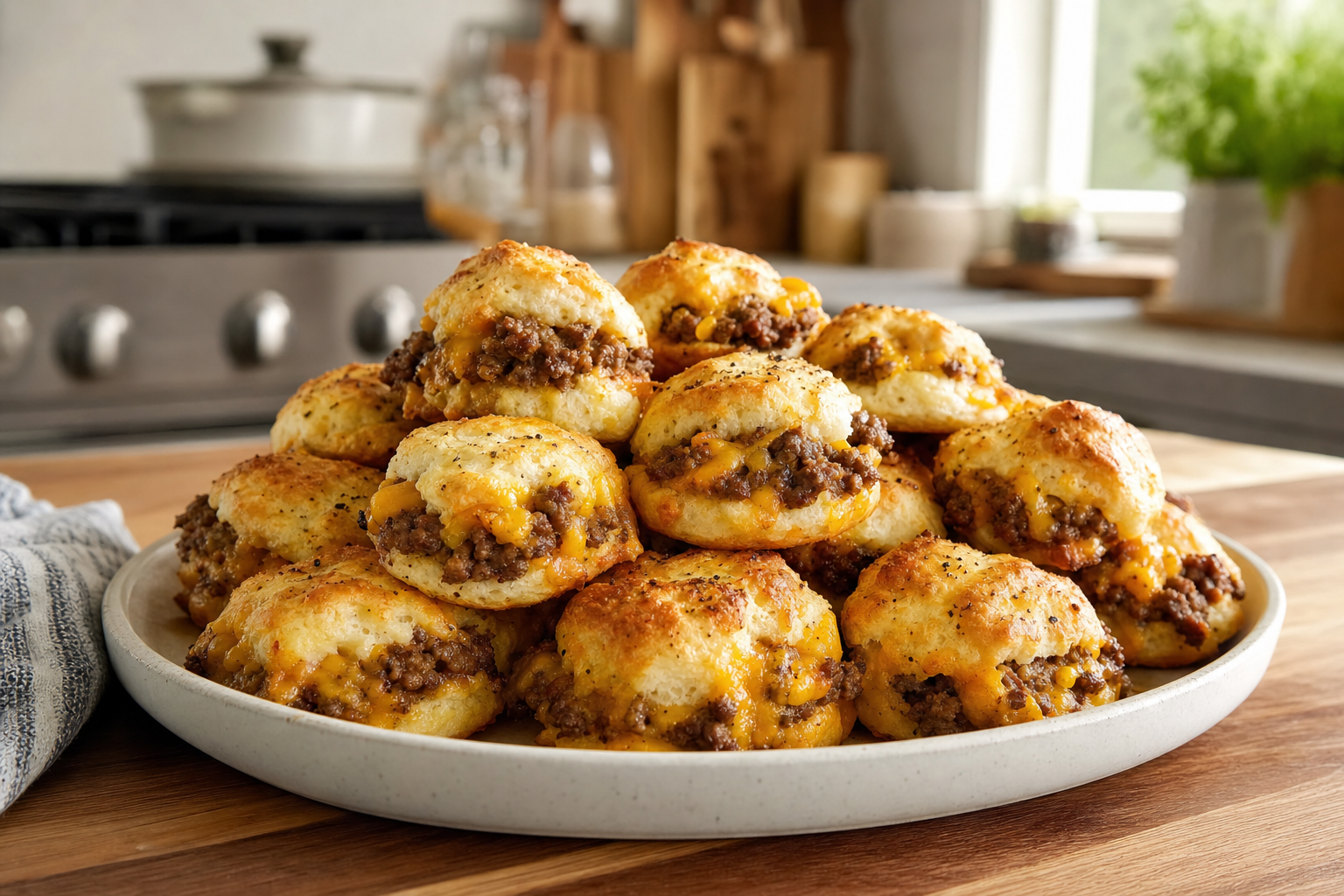 Diner Beef Pepper Biscuit Bites