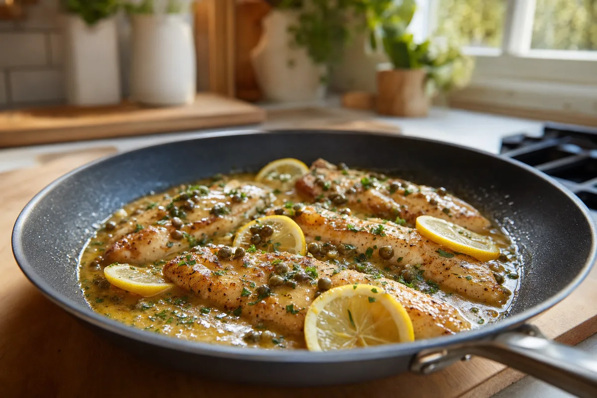 Diner Lemon Caper Tilapia Skillet