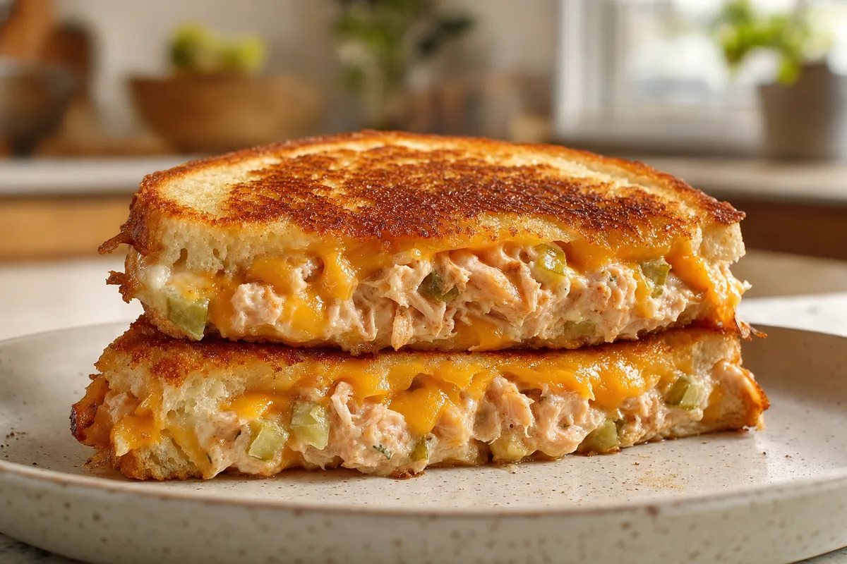 Diner-Style Salmon Salad Melt