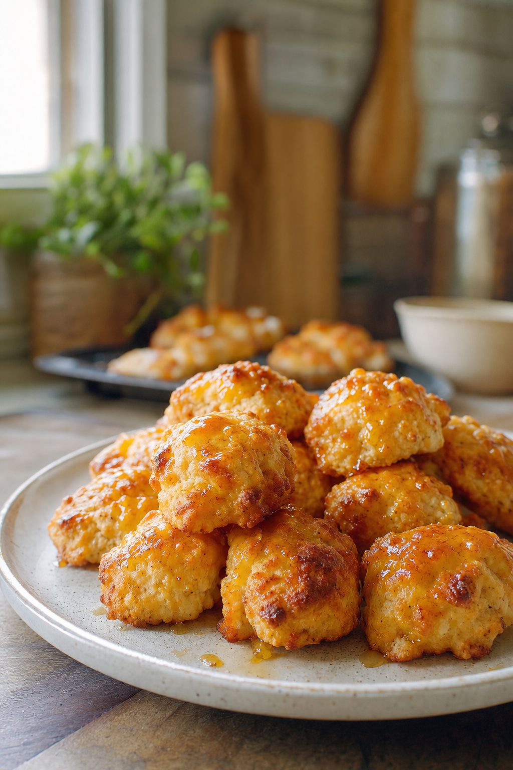 Hot Honey Chicken Biscuit Bites