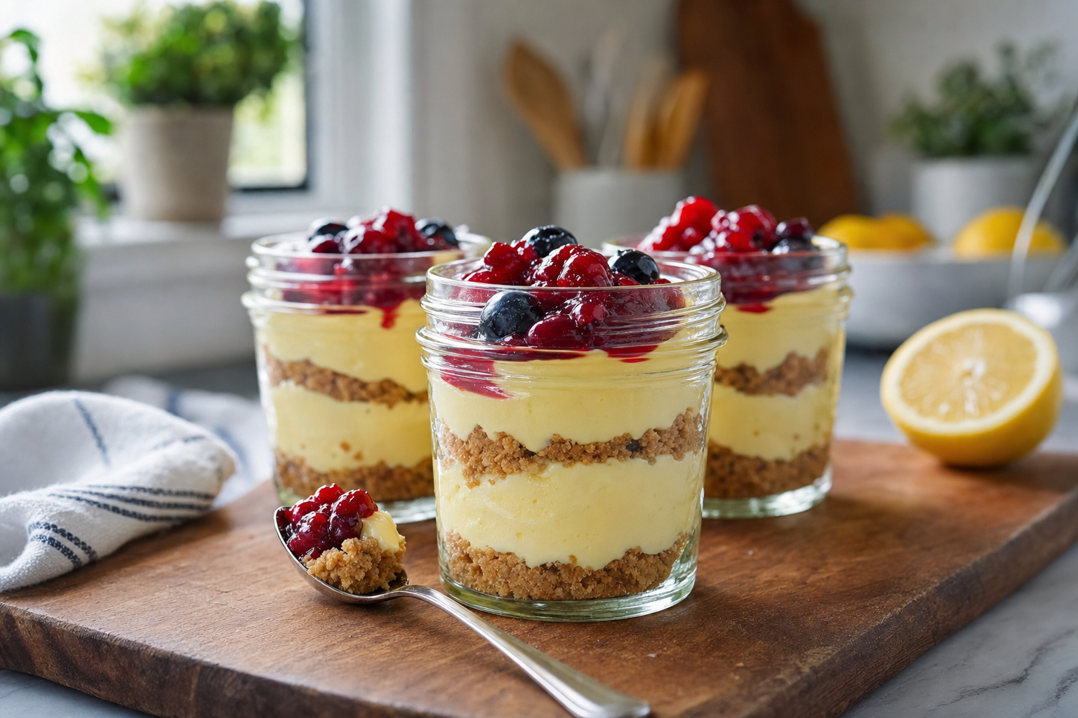 Lemon Cream Pie Jars