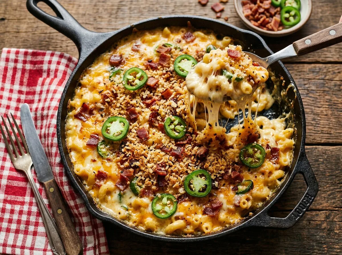 Loaded Bacon Jalapeño Mac & Cheese