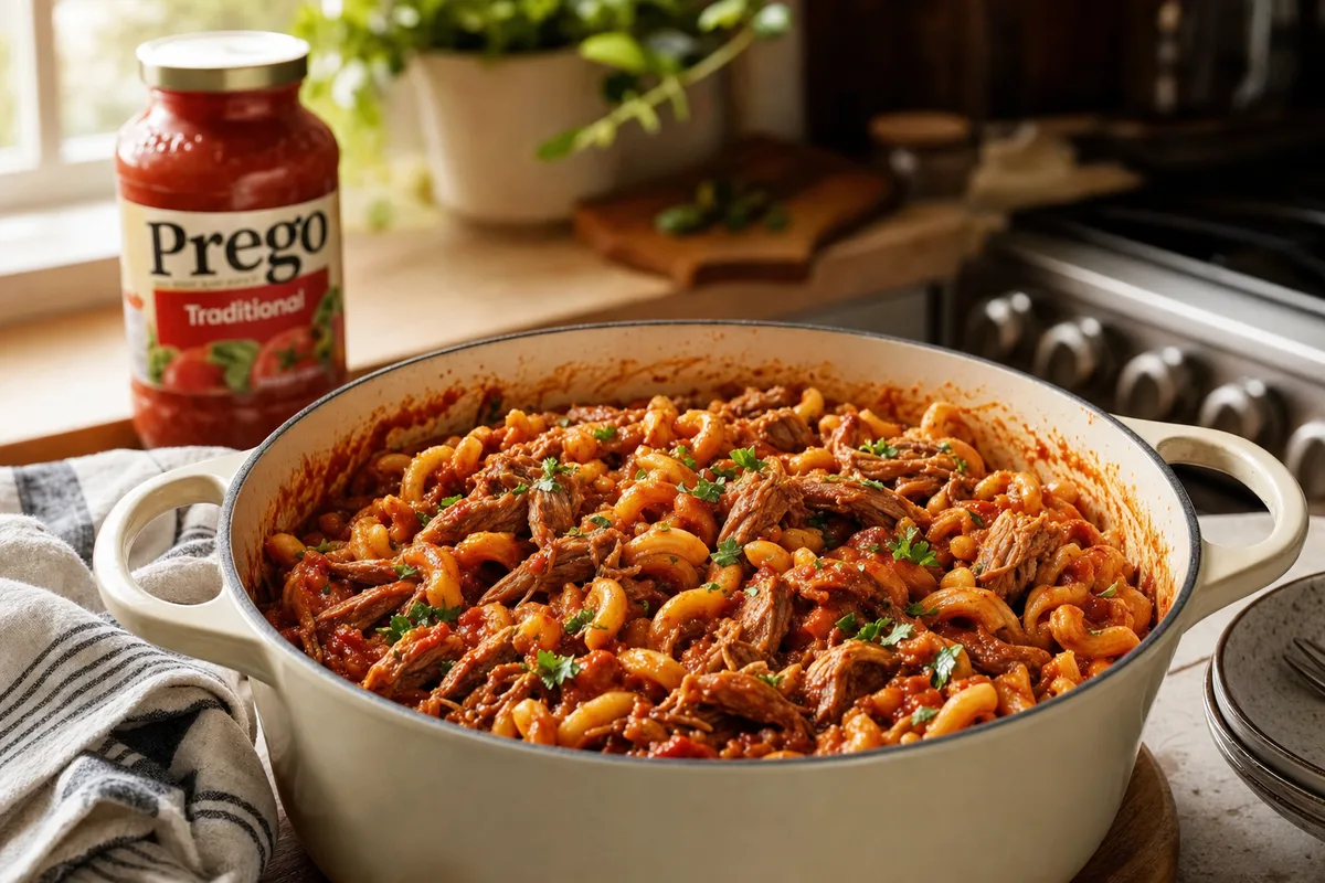 One-Pot Pulled Pork Pasta