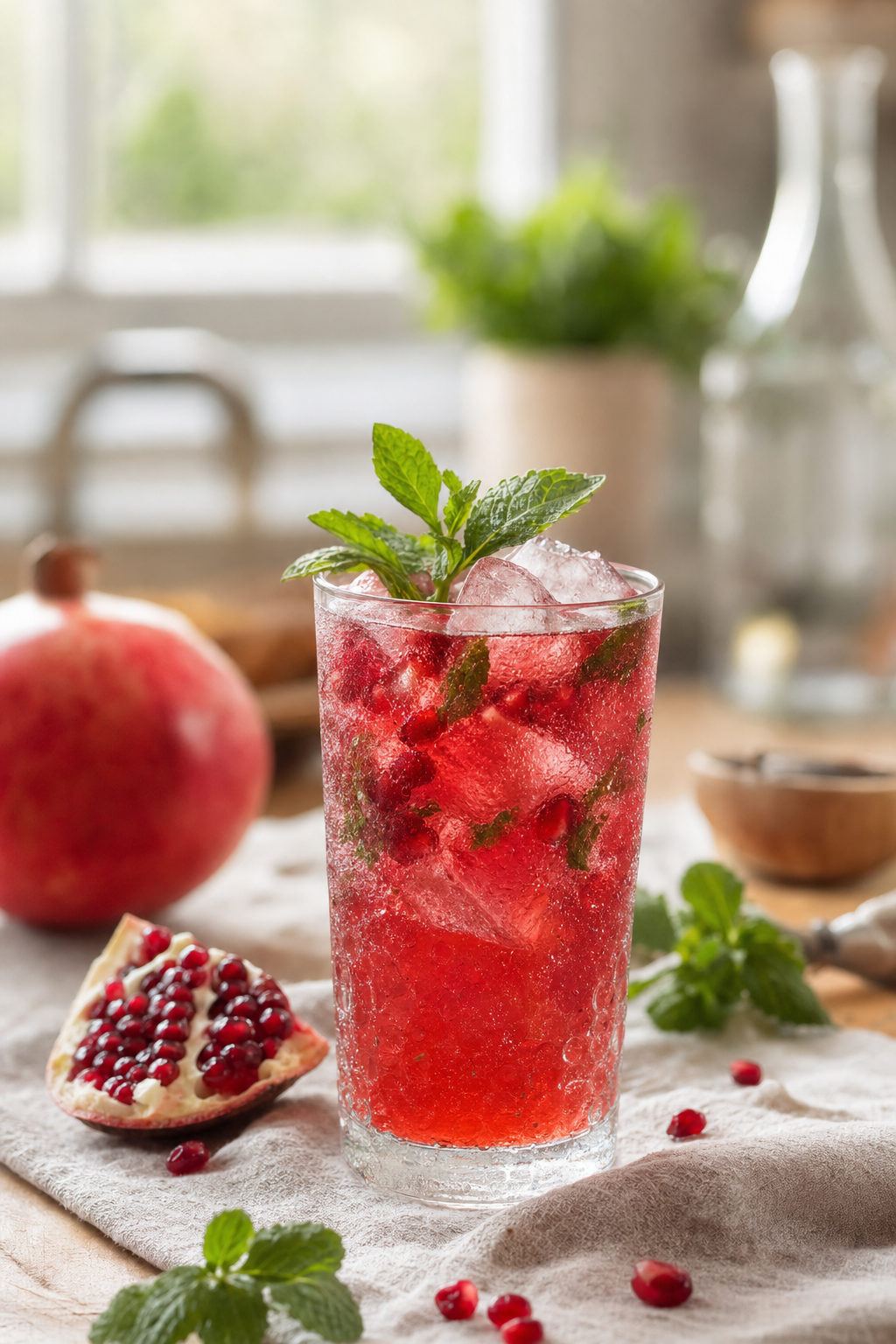 Pomegranate Mint Tequila Cooler