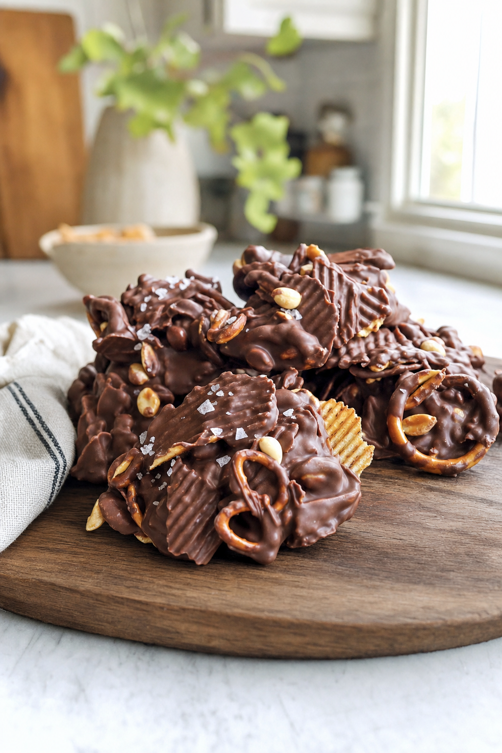 Potato Chip Chocolate Crunch Clusters