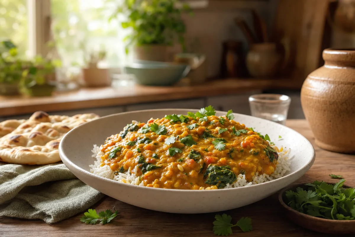 Quick Coconut Lentil Curry