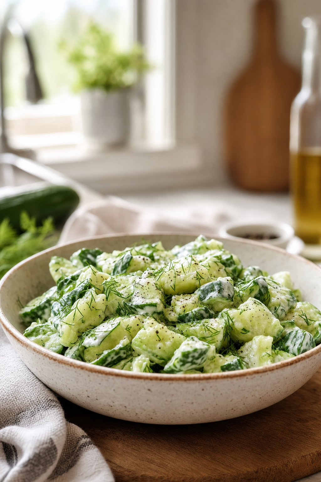 Ranch Smashed Cucumber Salad