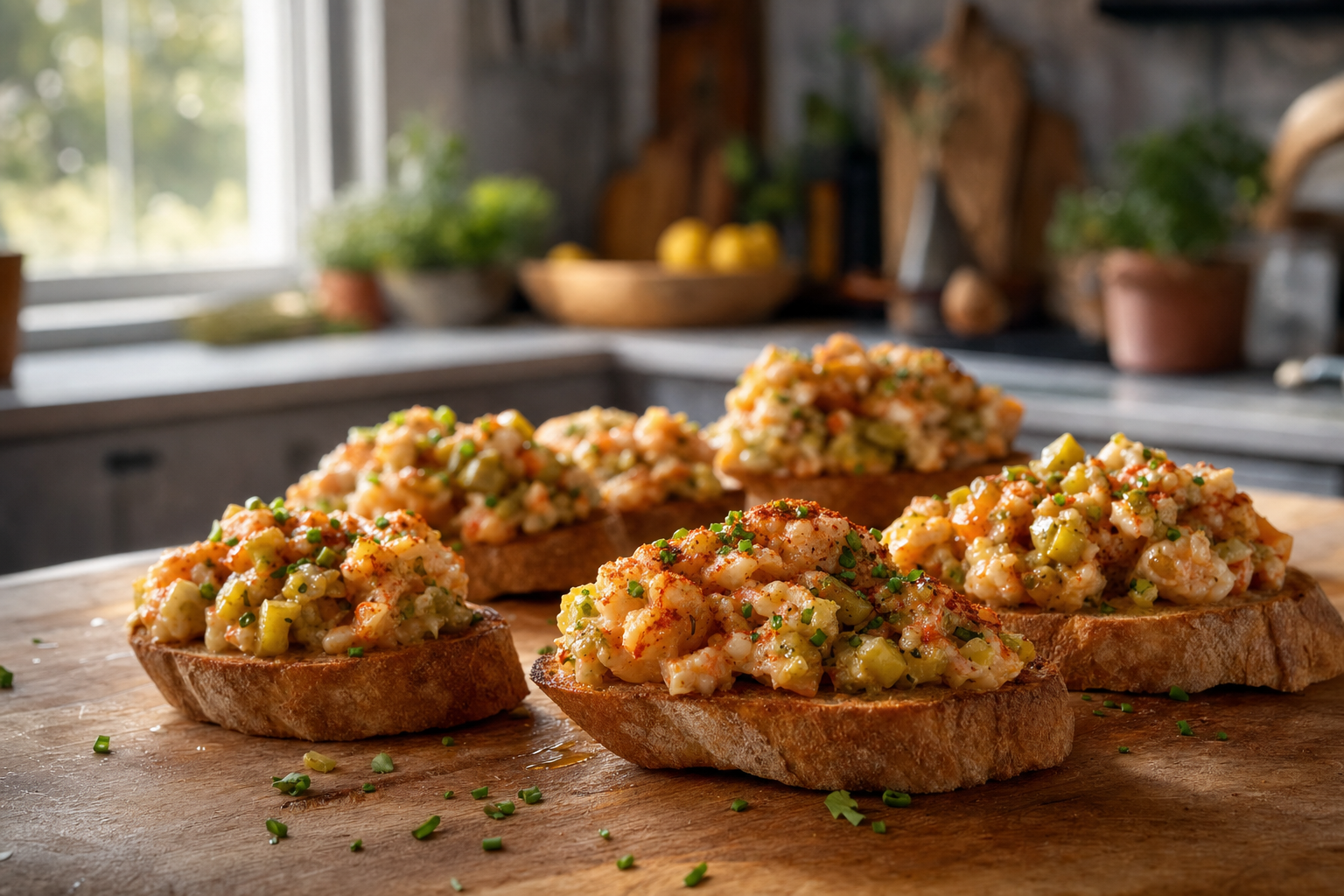Roadside Cajun Shrimp Toasts