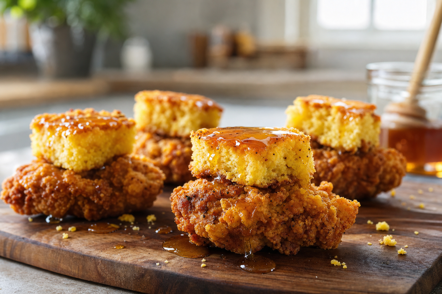 Roadside Chicken Cornbread Bites