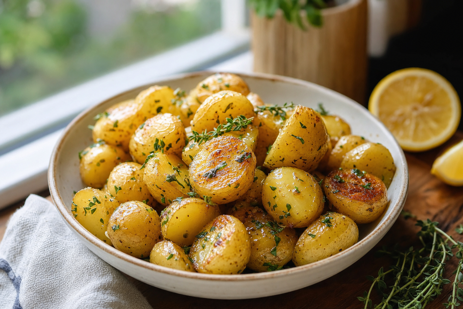 Roadside Lemon Butter Baby Potatoes