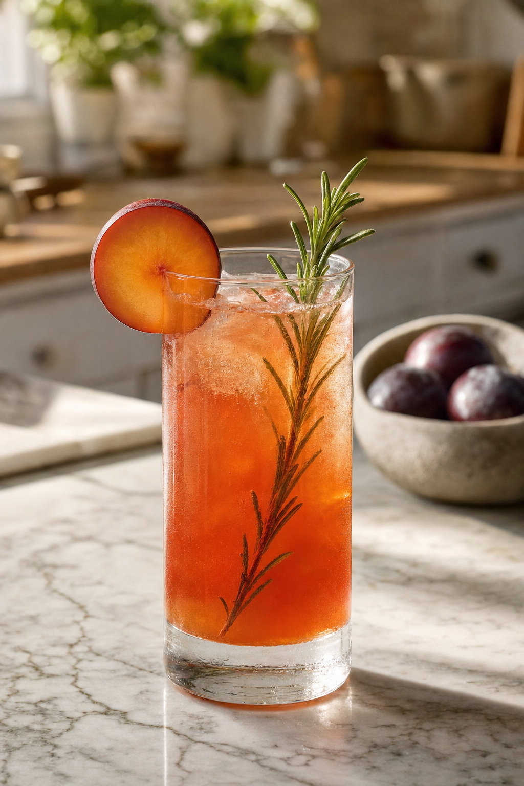 Rosemary Plum Mezcal Cooler