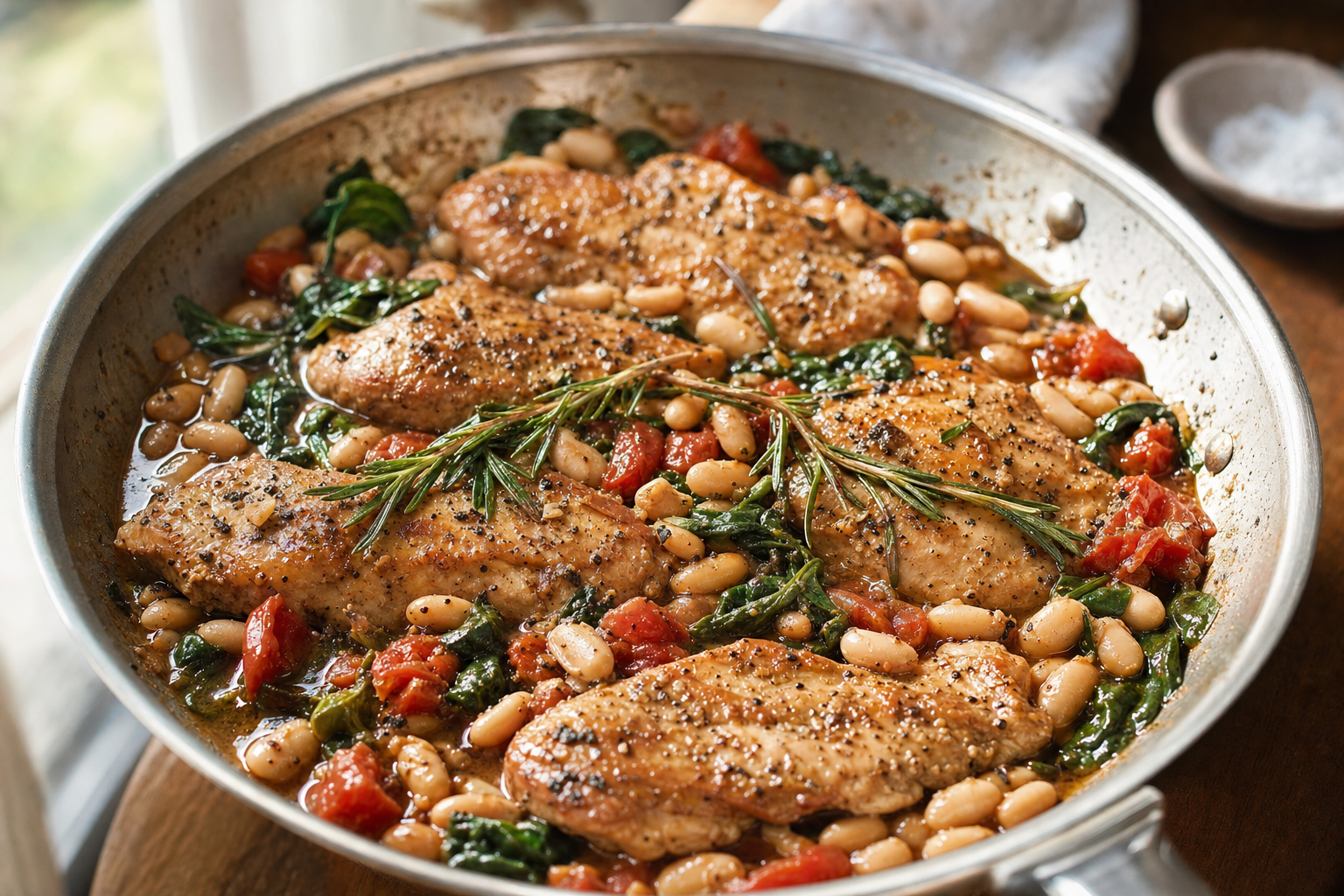 Sam's Swanson Balsamic Rosemary Chicken and White Beans