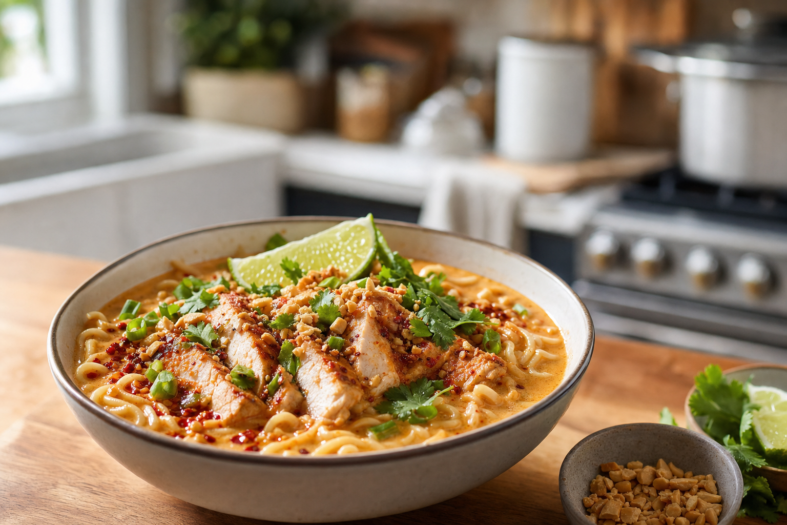Sam's Swirled Spicy Chicken Ramen
