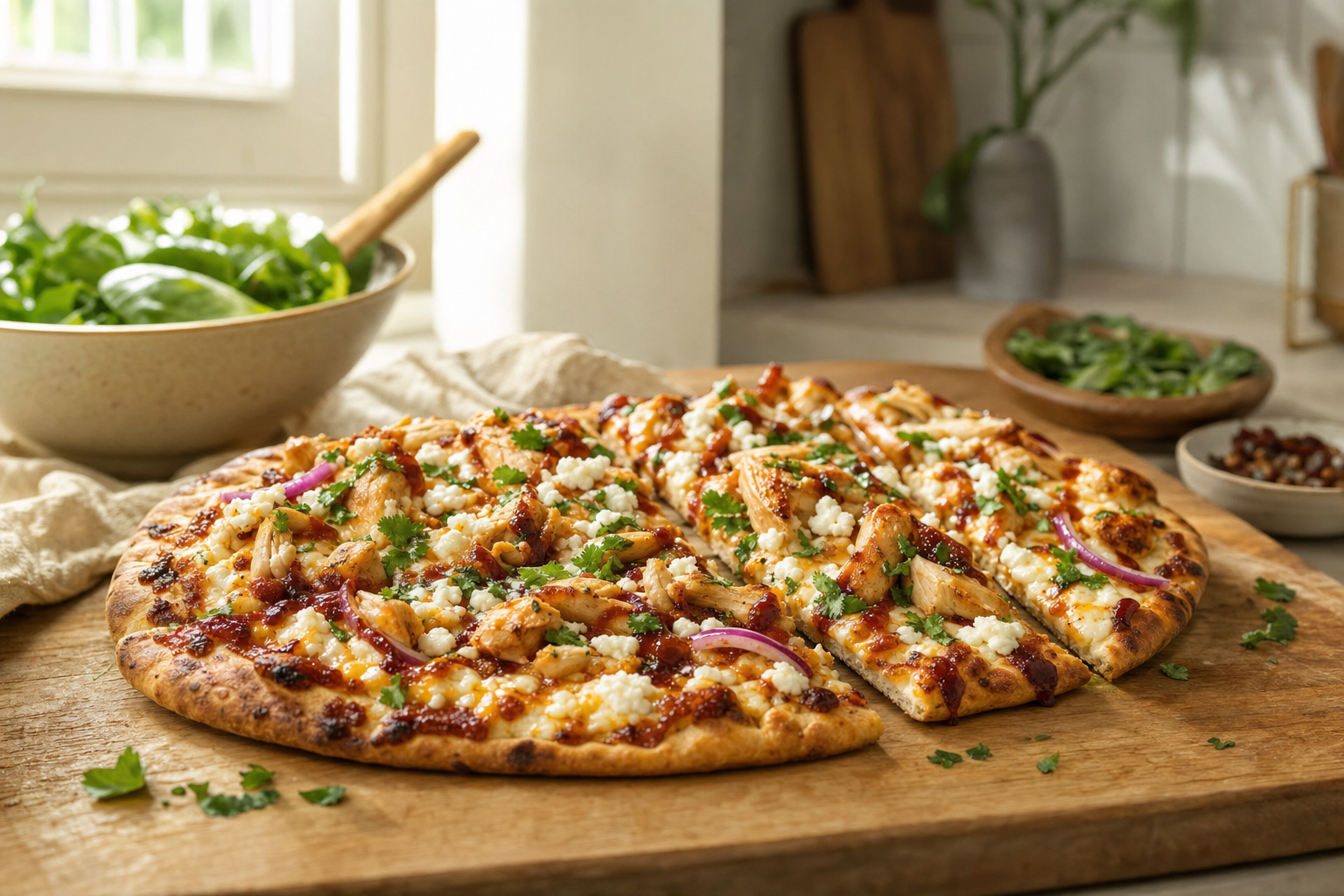 Sam's Weeknight BBQ Chicken Flatbread