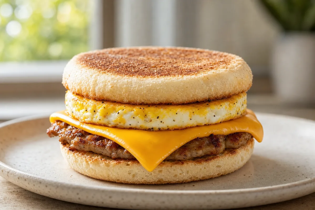 Sausage Egg McMuffin (Homemade)