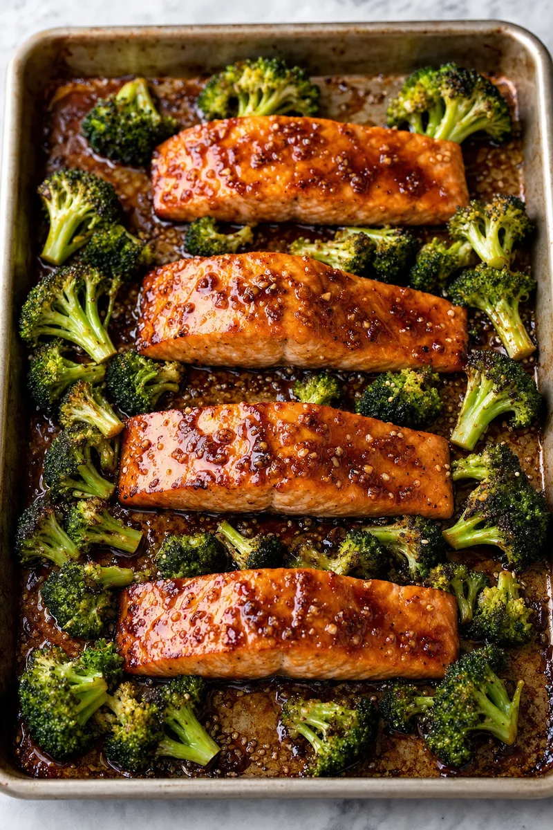Sheet Pan Honey Garlic Salmon