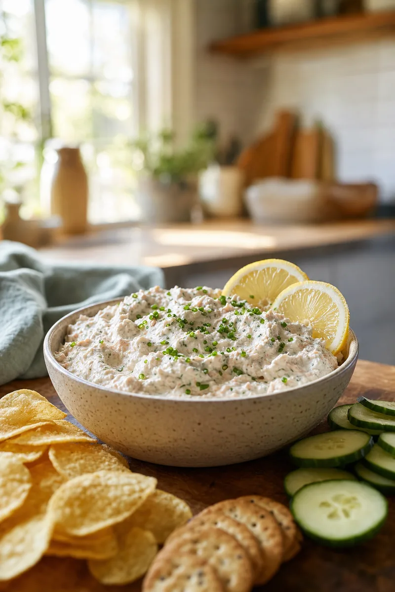 Smoked Trout Dip with Lemon and Chives