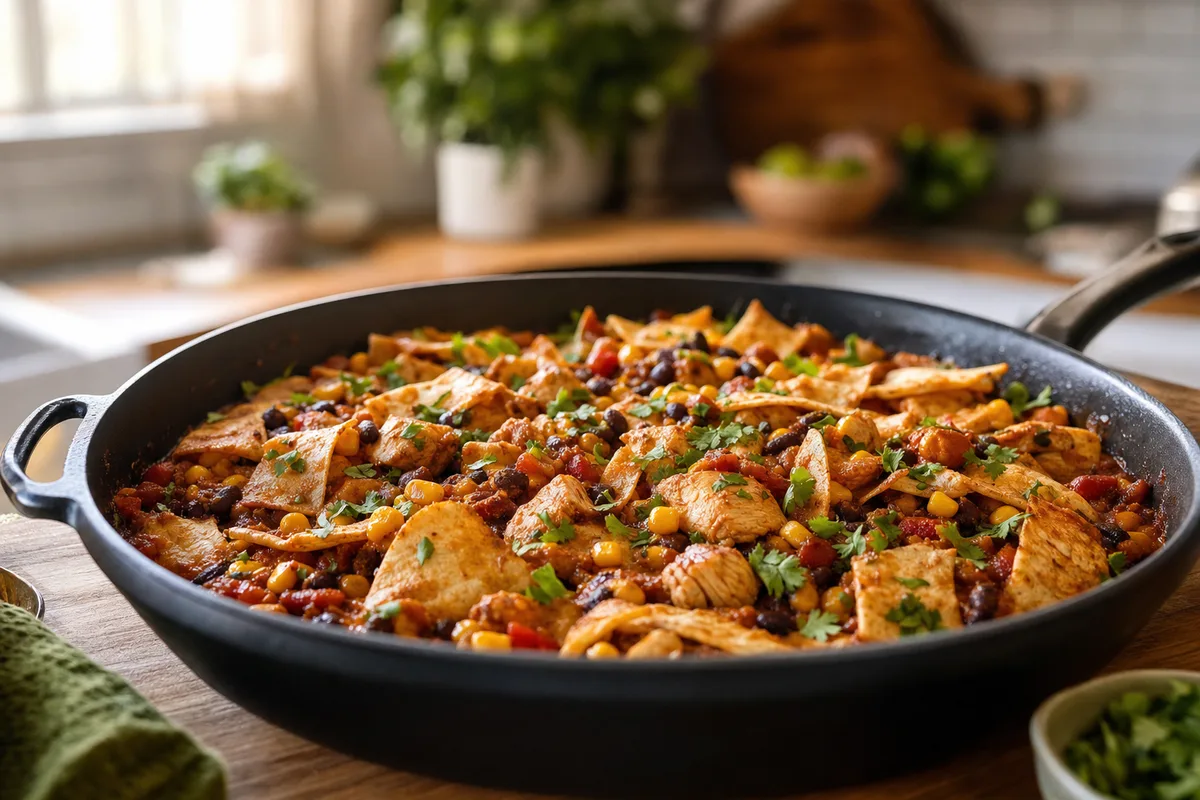 Smoky Chipotle Chicken Tortilla Skillet