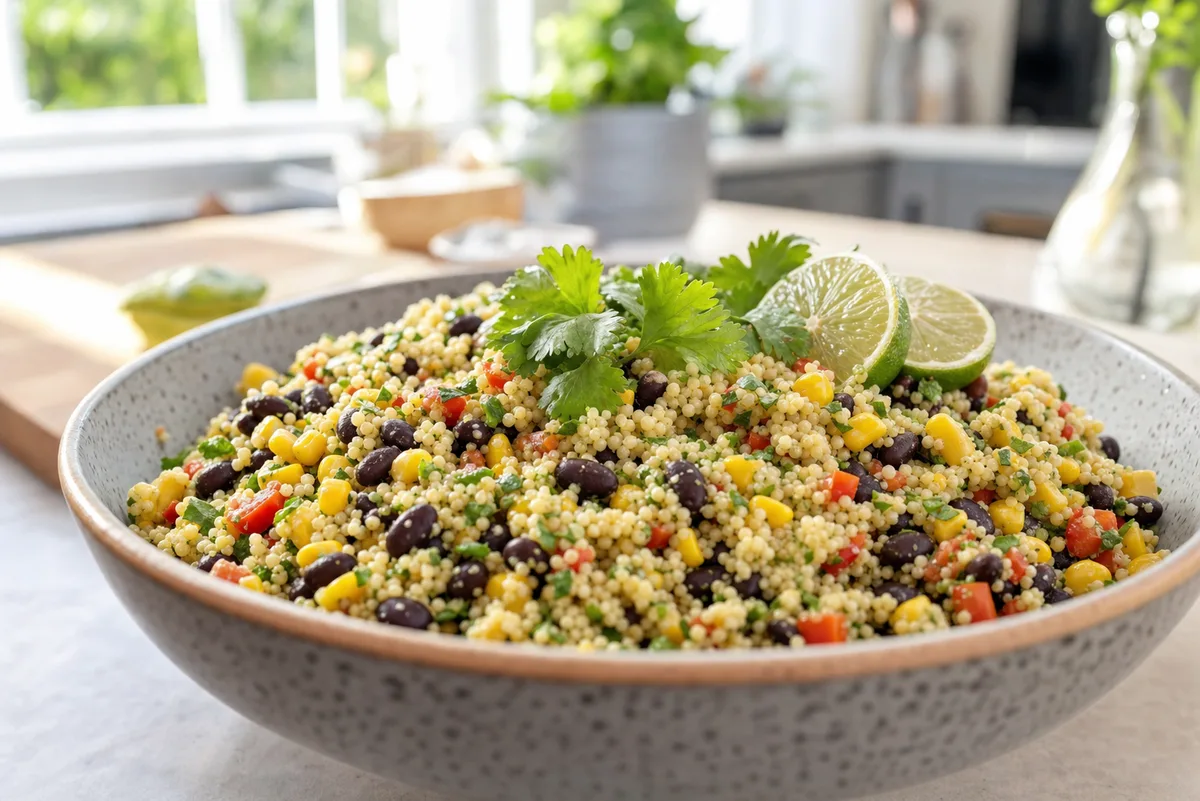 Southwest Cilantro Lime Couscous Salad