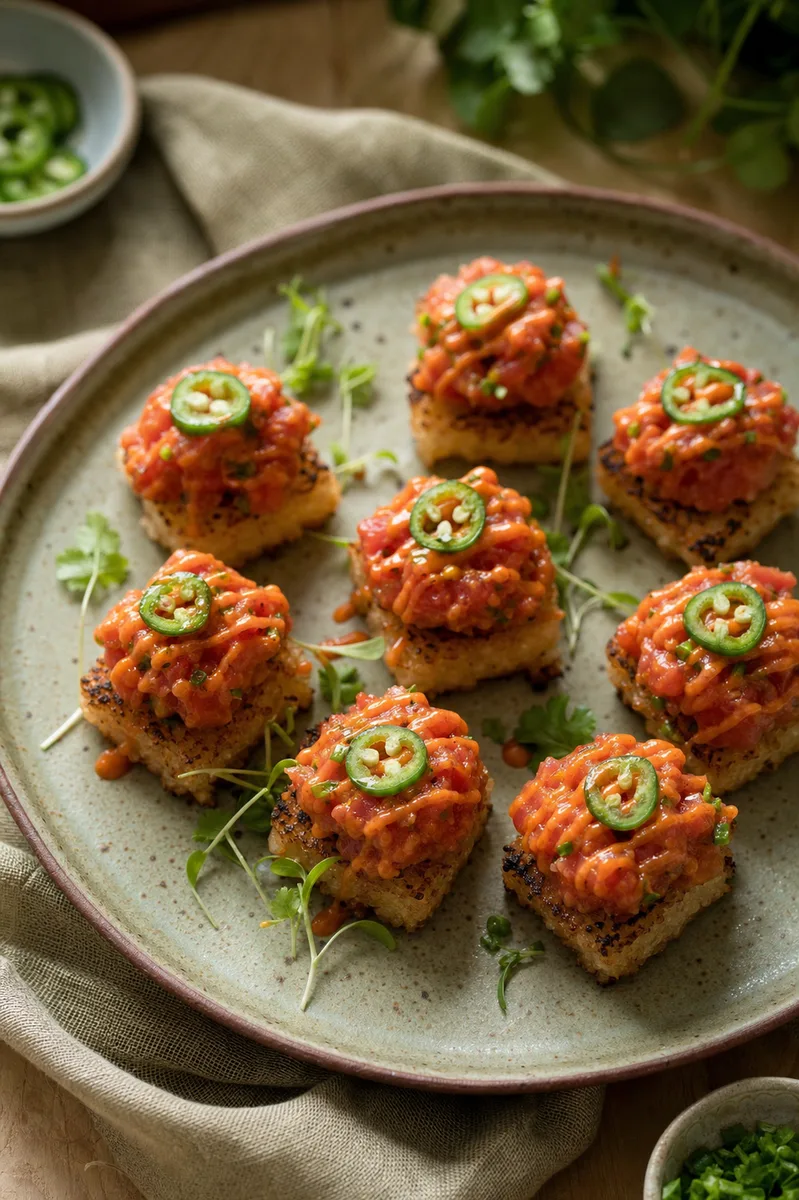 Spicy Tuna Crispy Rice Bites