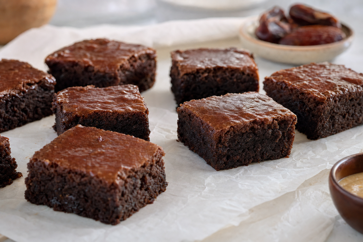 Sweet Potato Tahini Date Brownies