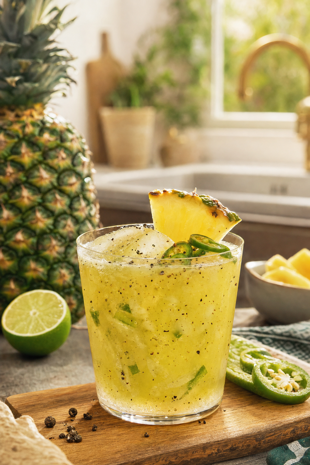 Theo's Black Pepper Pineapple Smash