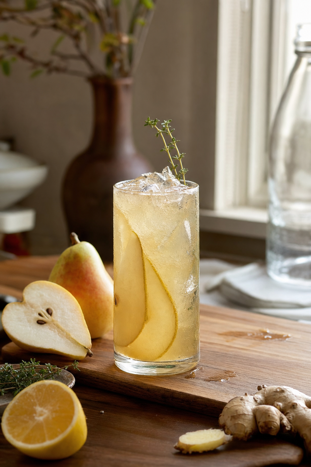 Theo's Pear Ginger Rye Highball